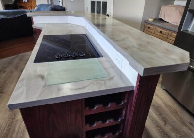Accent Countertops Level Island Side View